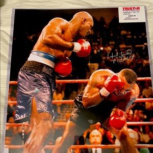 Holyfield e sign boxing poster 16x